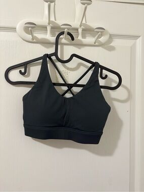 Crisscross Strap Forest Green Sports Bra